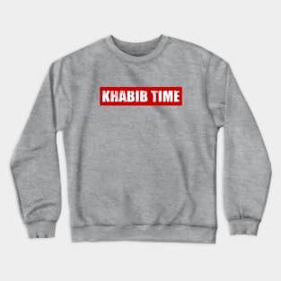 Khabib Time Cool Font Crewneck Sweatshirt